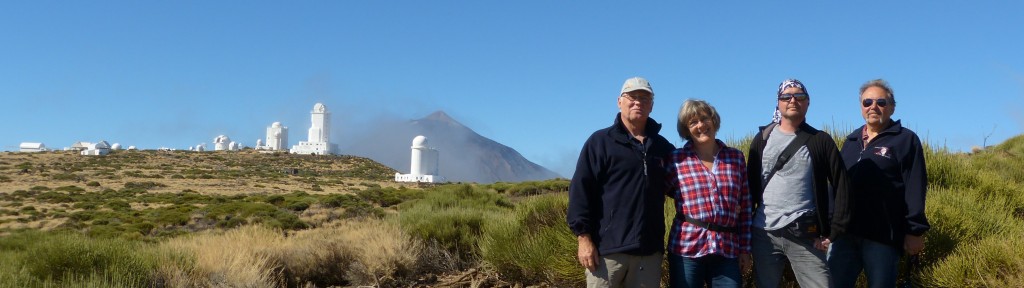 vor dem Teide Observatorium