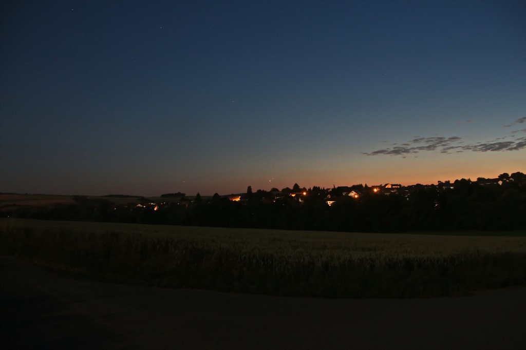 Jupiter und Venus gesehen von Bad Camberg