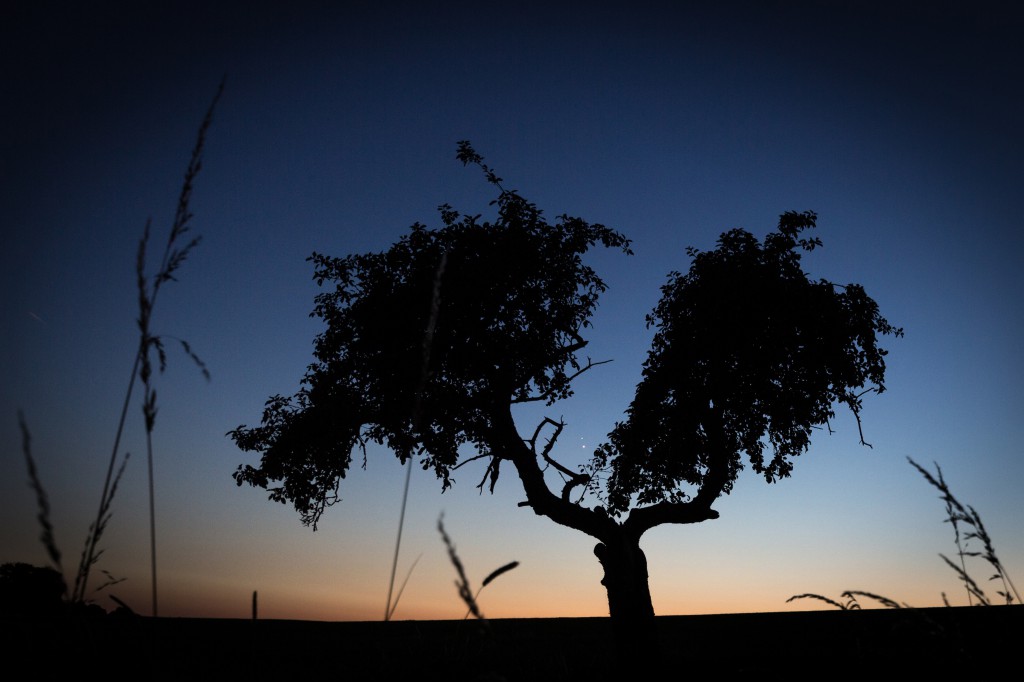 Jupiter und Venus gesehen aus dem Westerwald