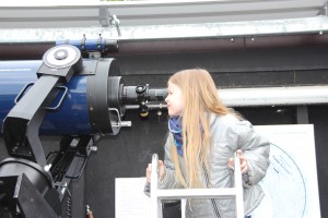 Blick durchs Fernrohr