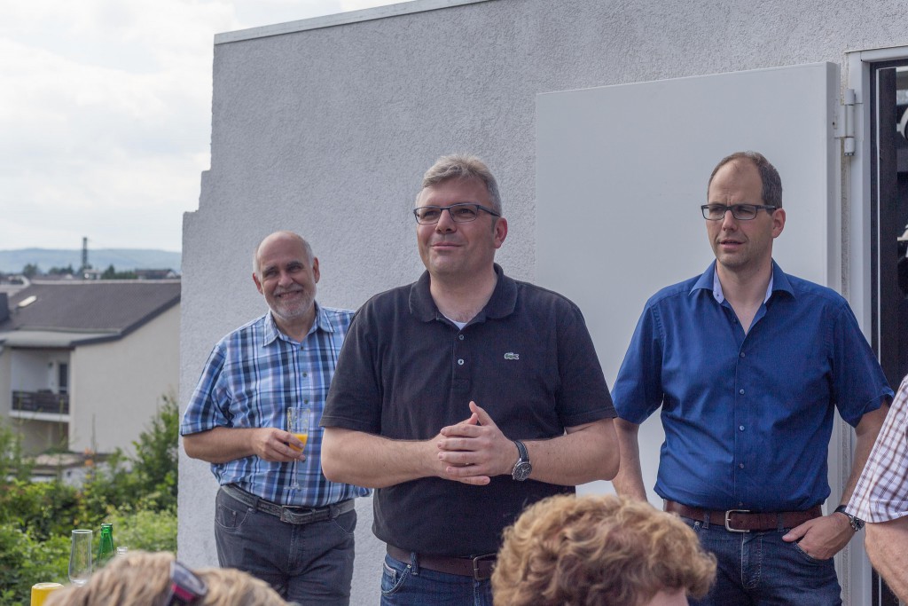 Bürgermeister Dr. Hahn bei seiner Rede.
